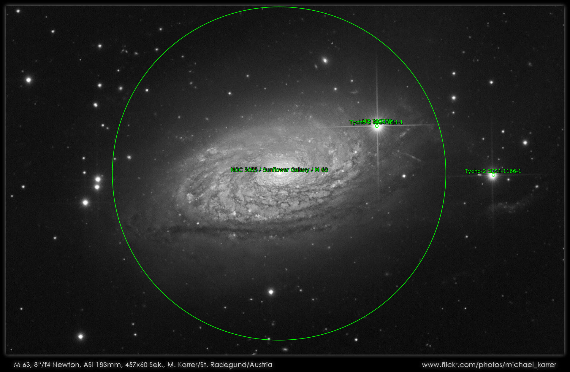 Sternkarten-Overlay (Astrometry.net)