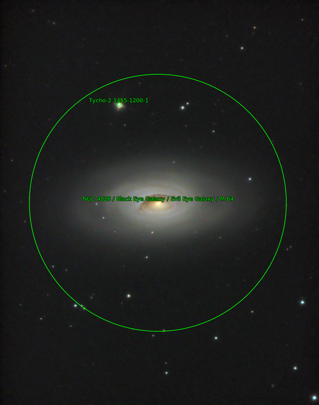 Sternkarten-Overlay (Astrometry.net)