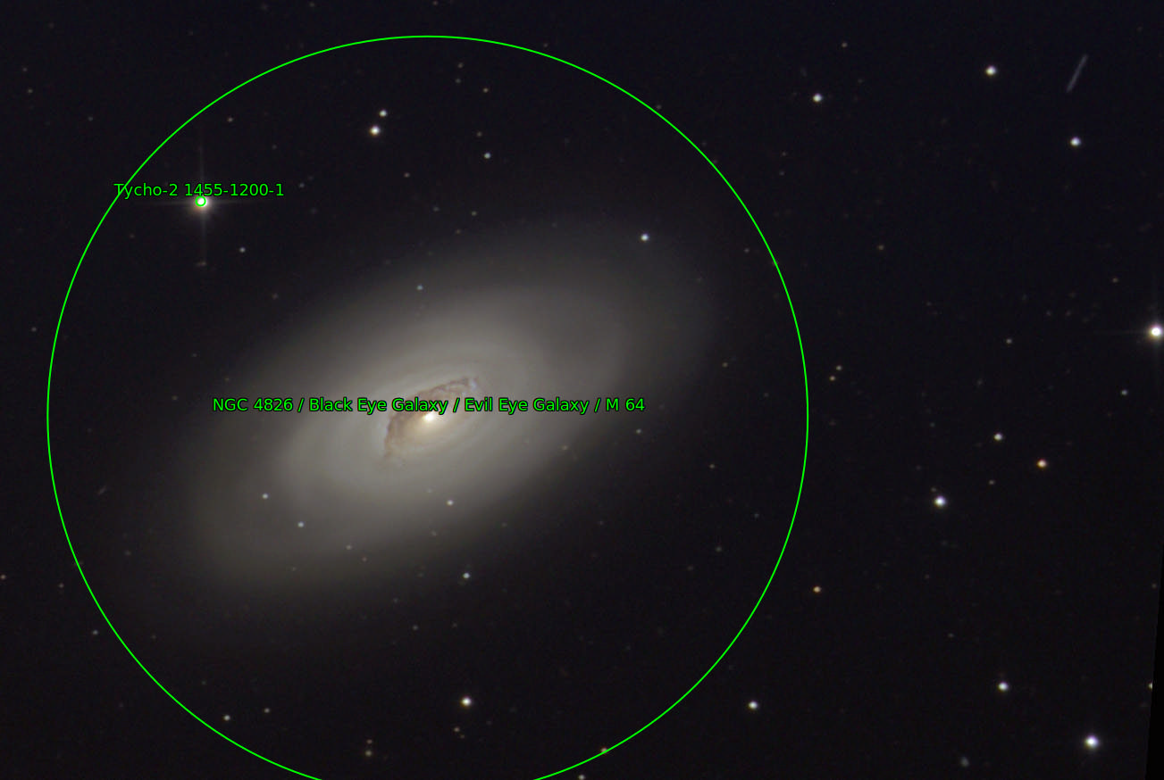 Sternkarten-Overlay (Astrometry.net)