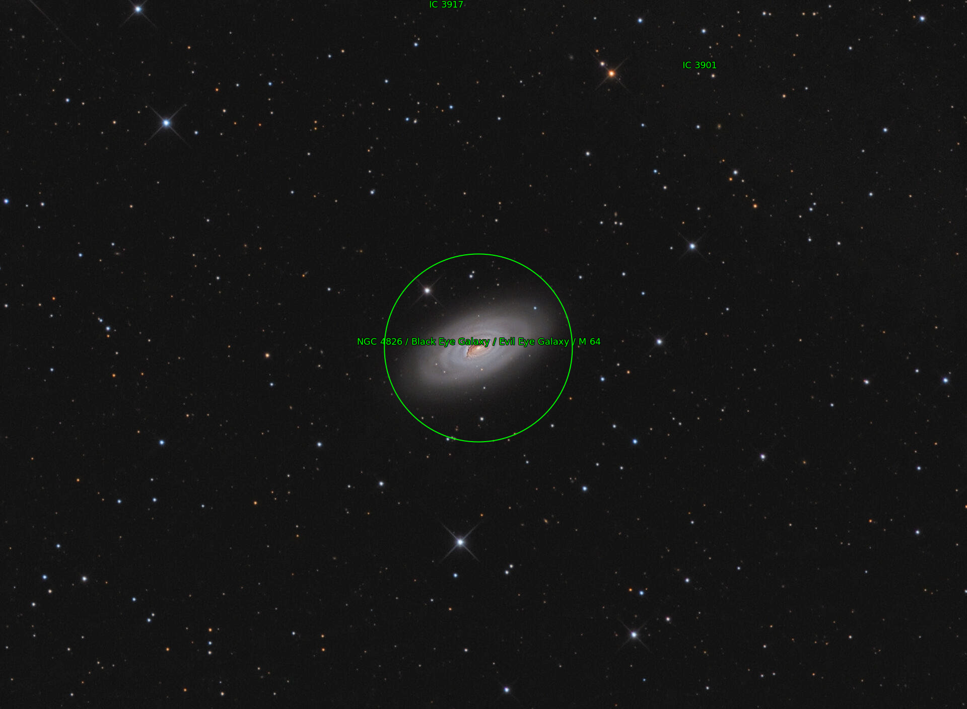 Sternkarten-Overlay (Astrometry.net)