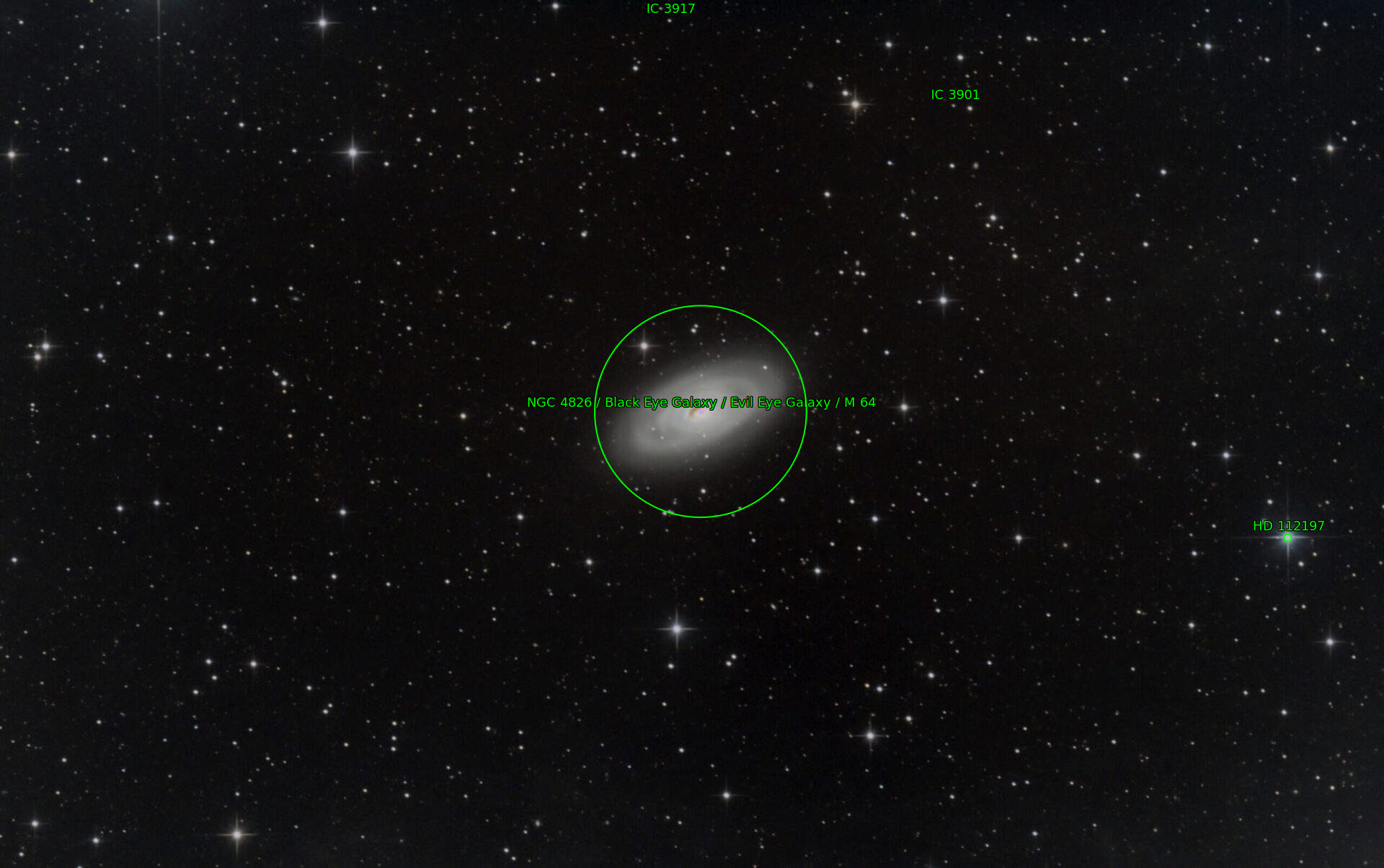 Sternkarten-Overlay (Astrometry.net)