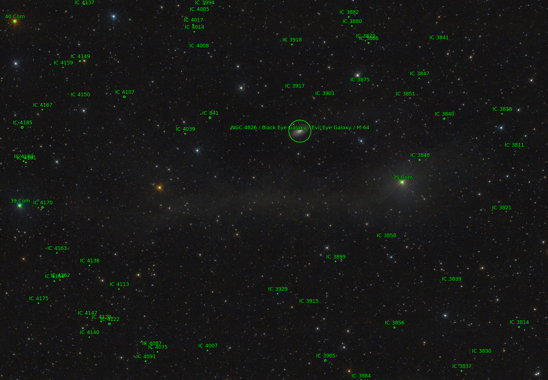 Sternkarten-Overlay (Astrometry.net)
