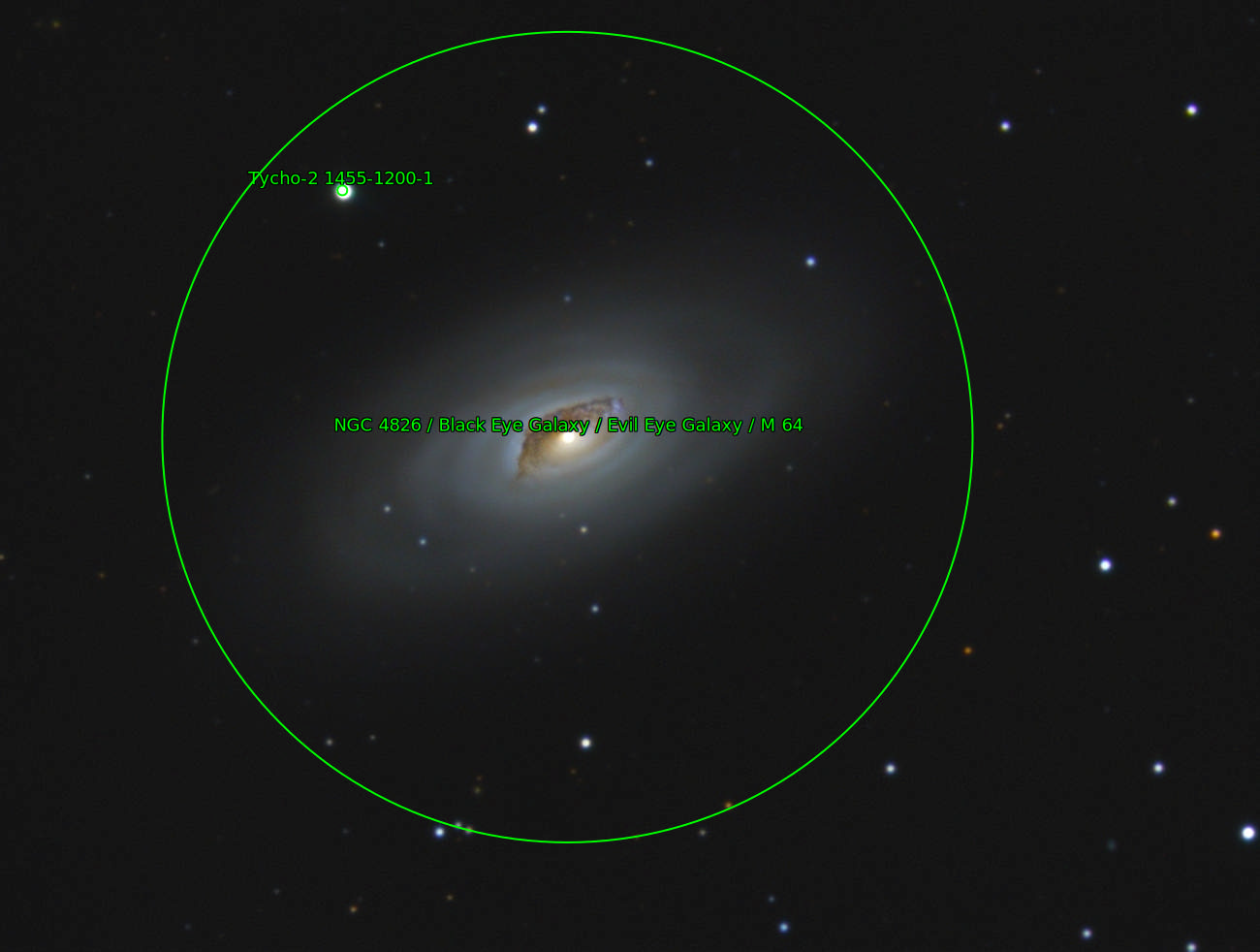 Sternkarten-Overlay (Astrometry.net)