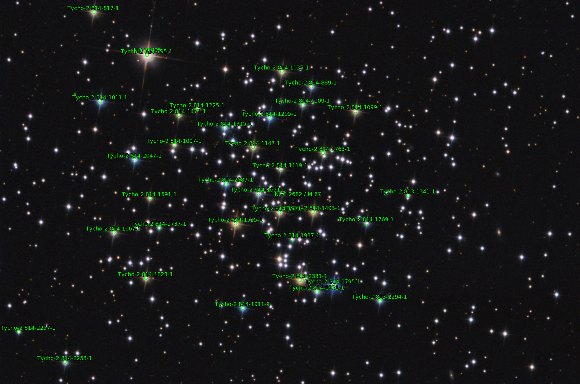 Sternkarten-Overlay (Astrometry.net)