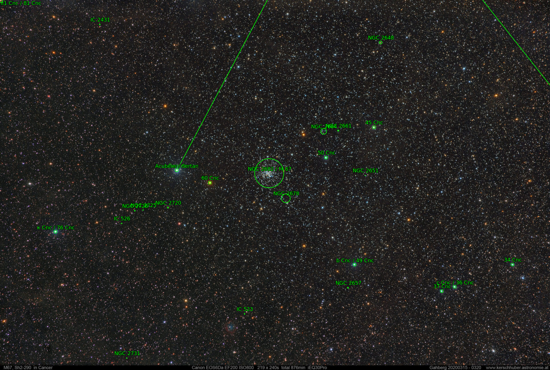Sternkarten-Overlay (Astrometry.net)