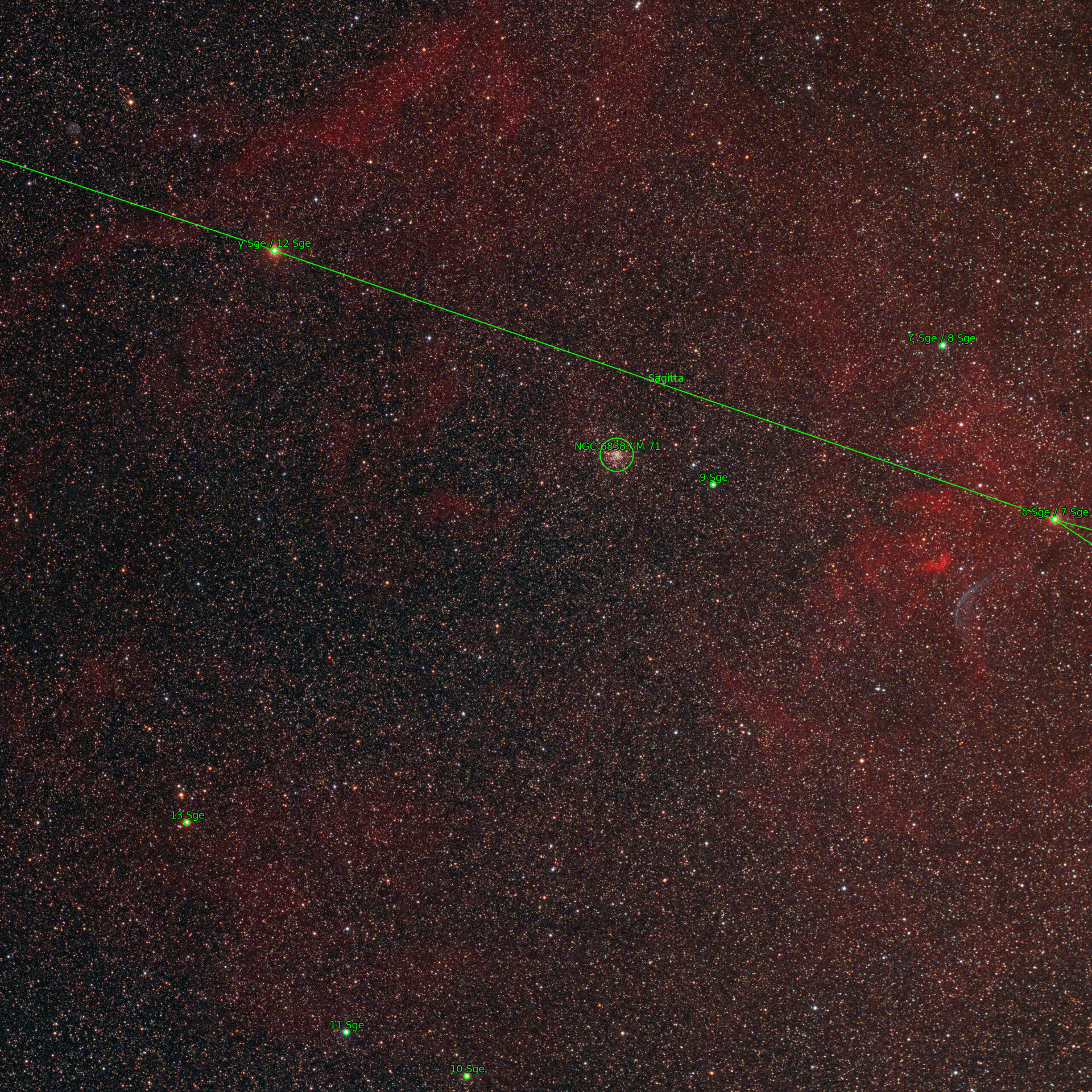 Sternkarten-Overlay (Astrometry.net)