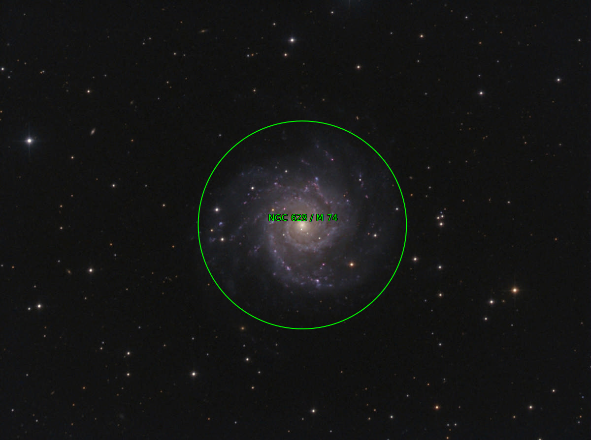 Sternkarten-Overlay (Astrometry.net)