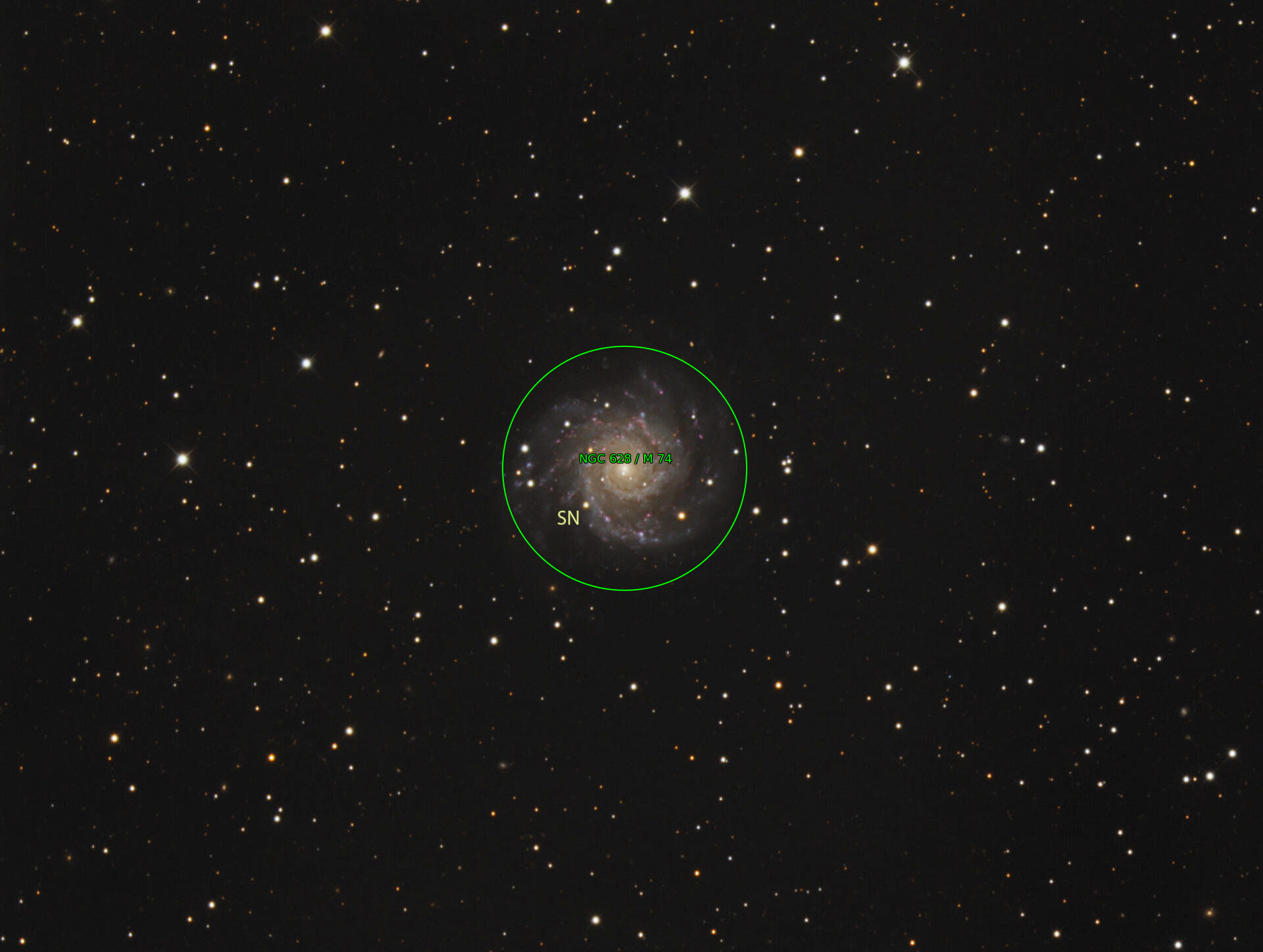 Sternkarten-Overlay (Astrometry.net)