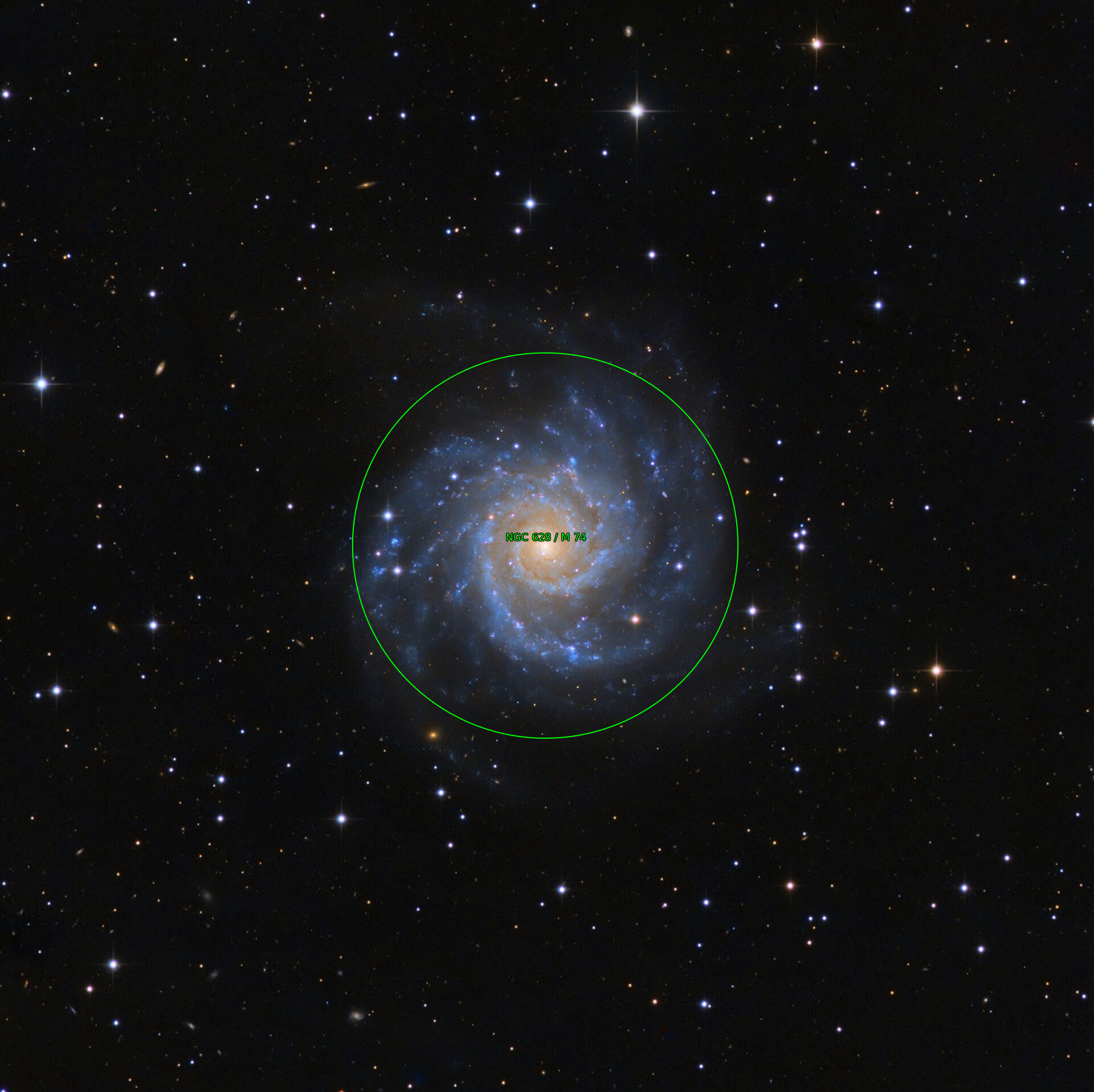Sternkarten-Overlay (Astrometry.net)