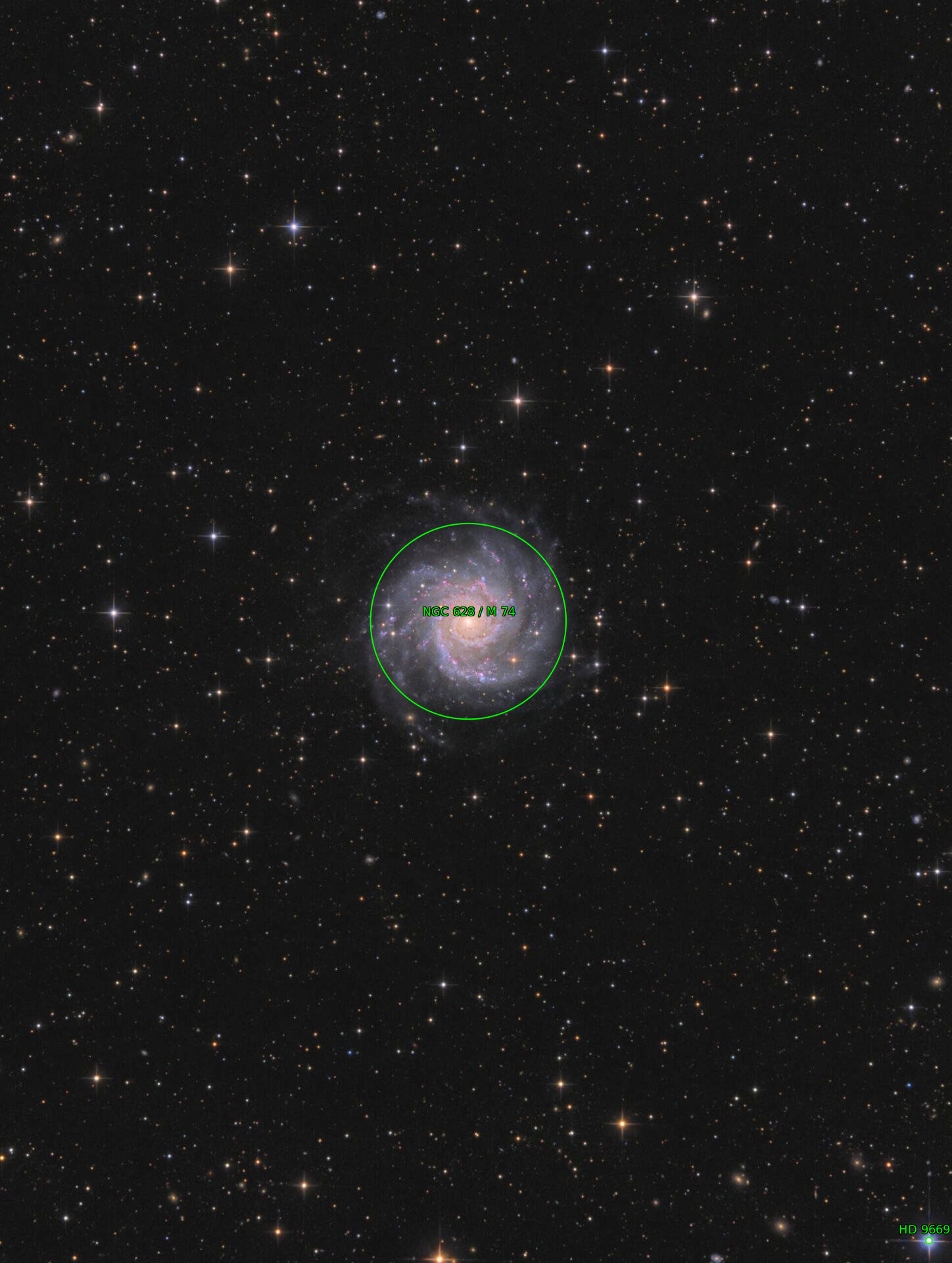 Sternkarten-Overlay (Astrometry.net)