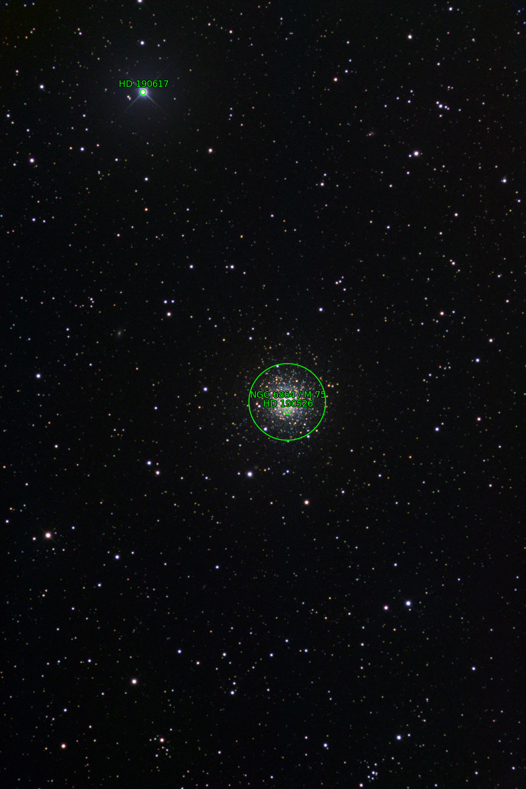 Sternkarten-Overlay (Astrometry.net)