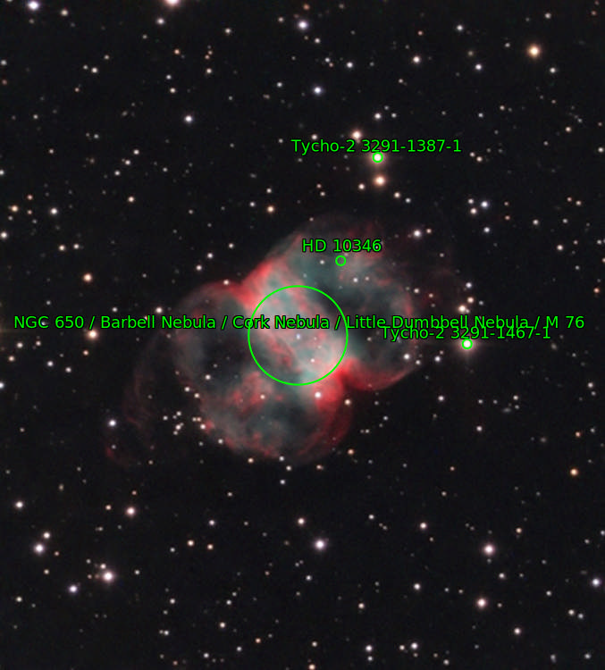 Sternkarten-Overlay (Astrometry.net)