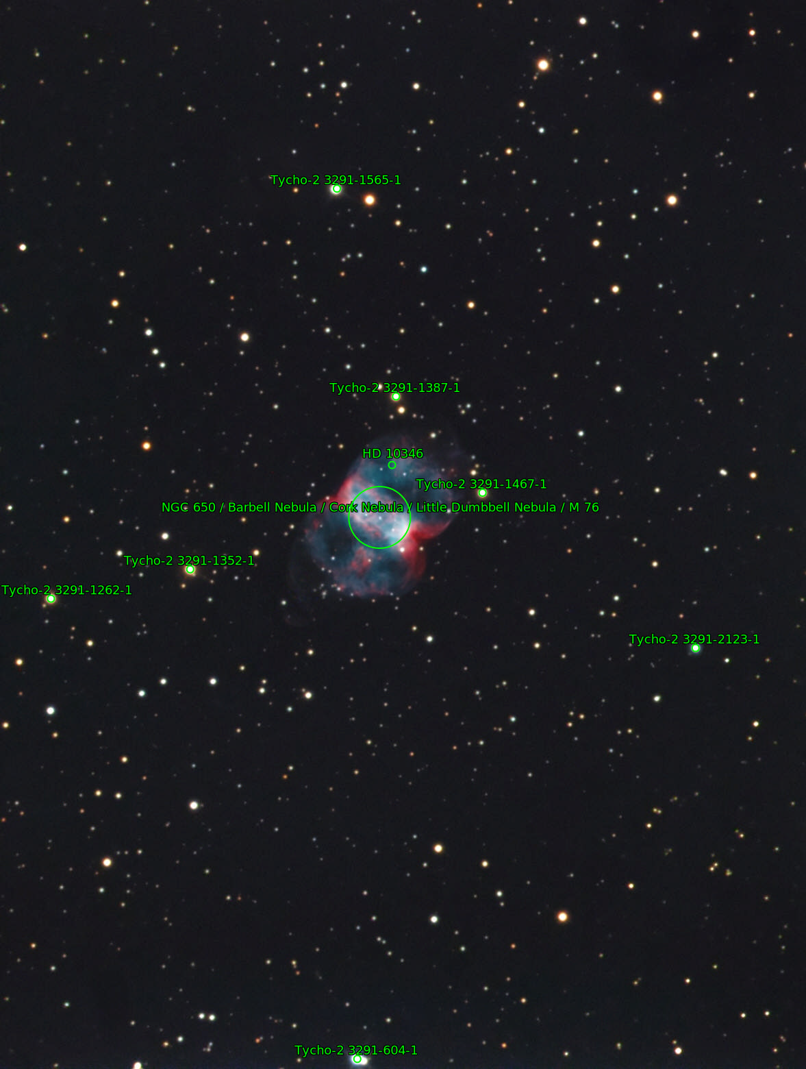 Sternkarten-Overlay (Astrometry.net)