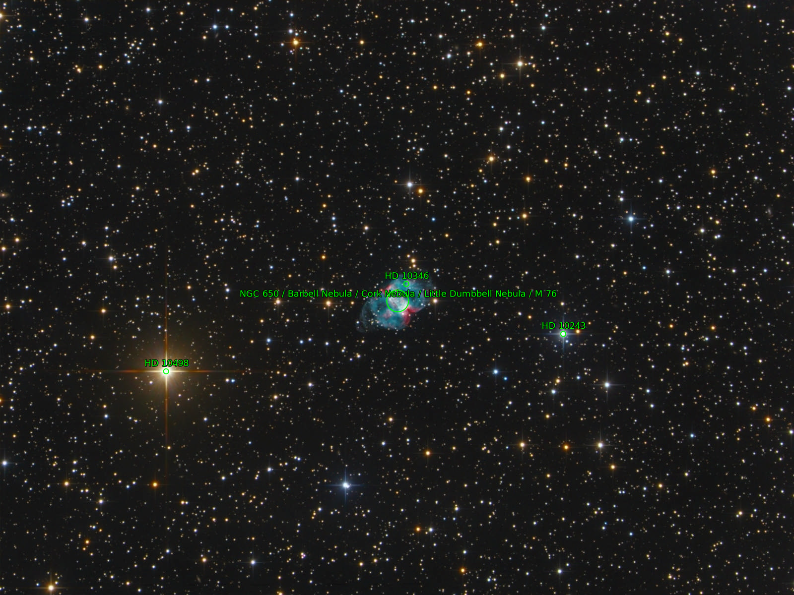 Sternkarten-Overlay (Astrometry.net)