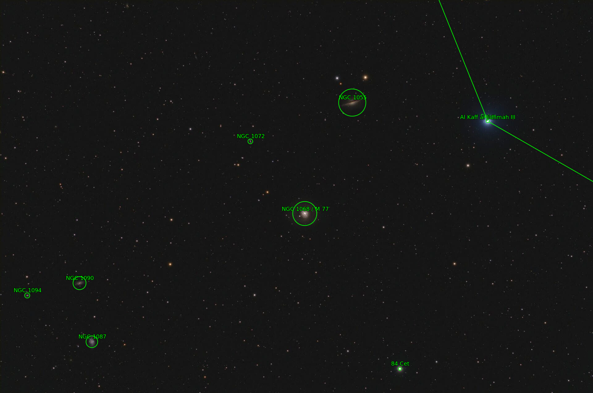 Sternkarten-Overlay (Astrometry.net)