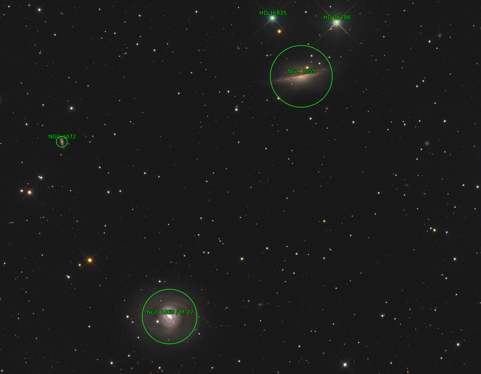 Sternkarten-Overlay (Astrometry.net)