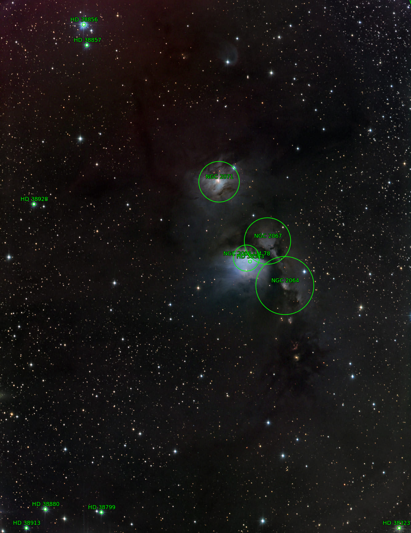 Sternkarten-Overlay (Astrometry.net)