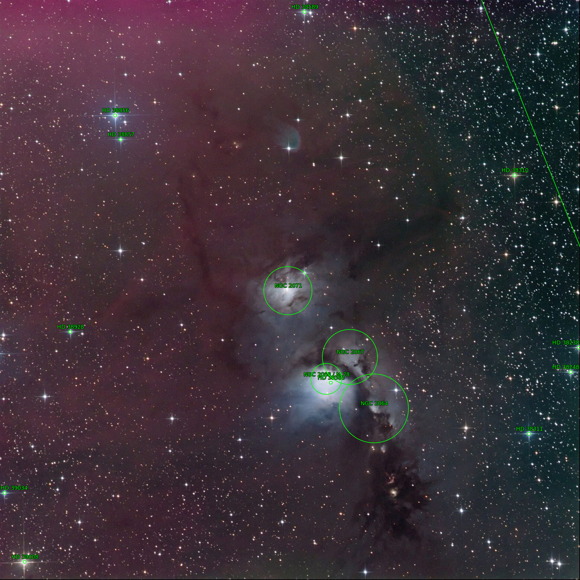 Sternkarten-Overlay (Astrometry.net)