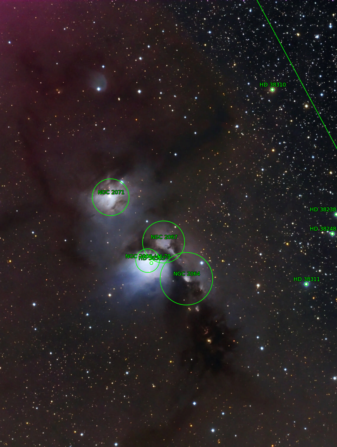 Sternkarten-Overlay (Astrometry.net)