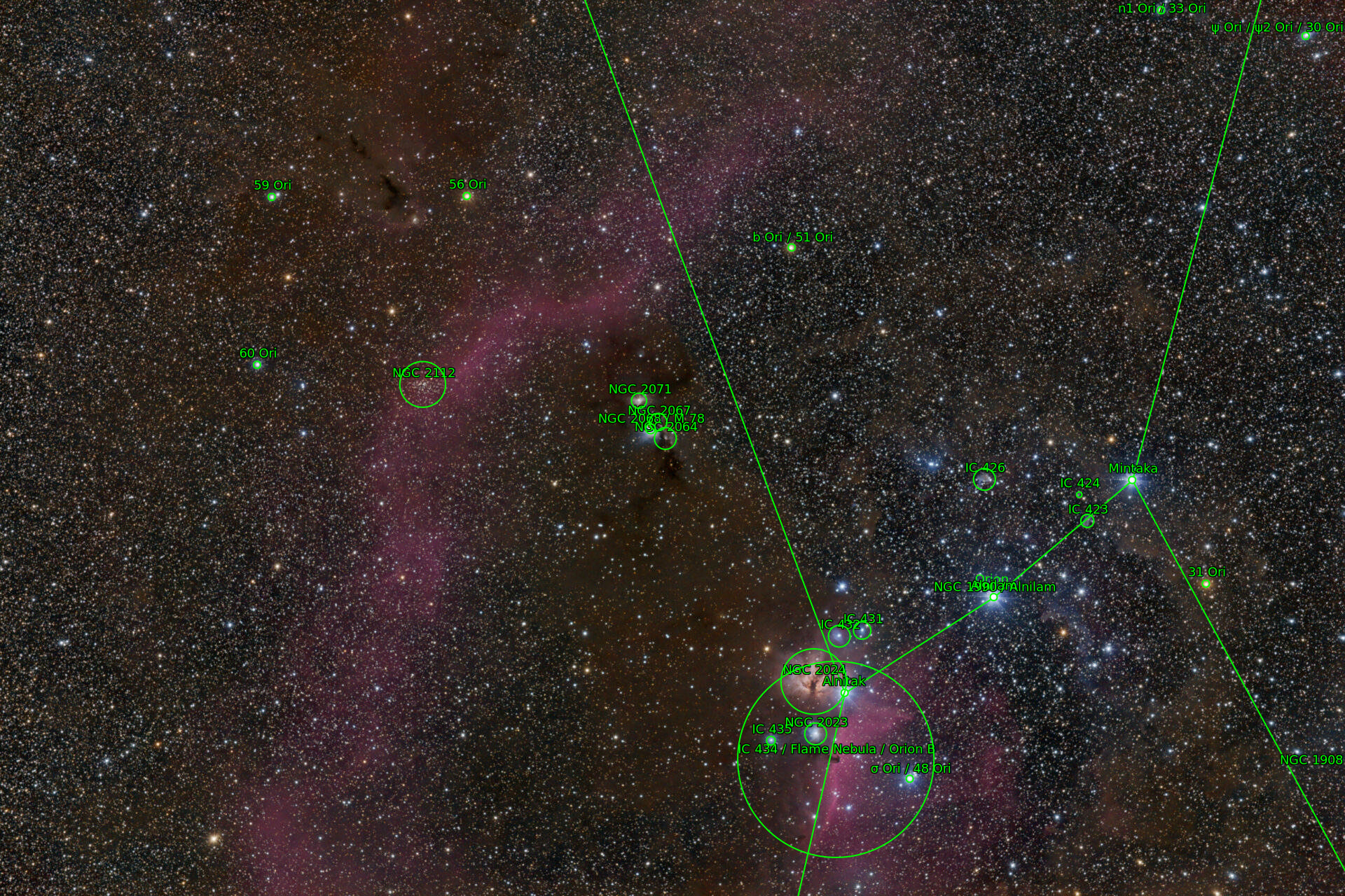 Sternkarten-Overlay (Astrometry.net)