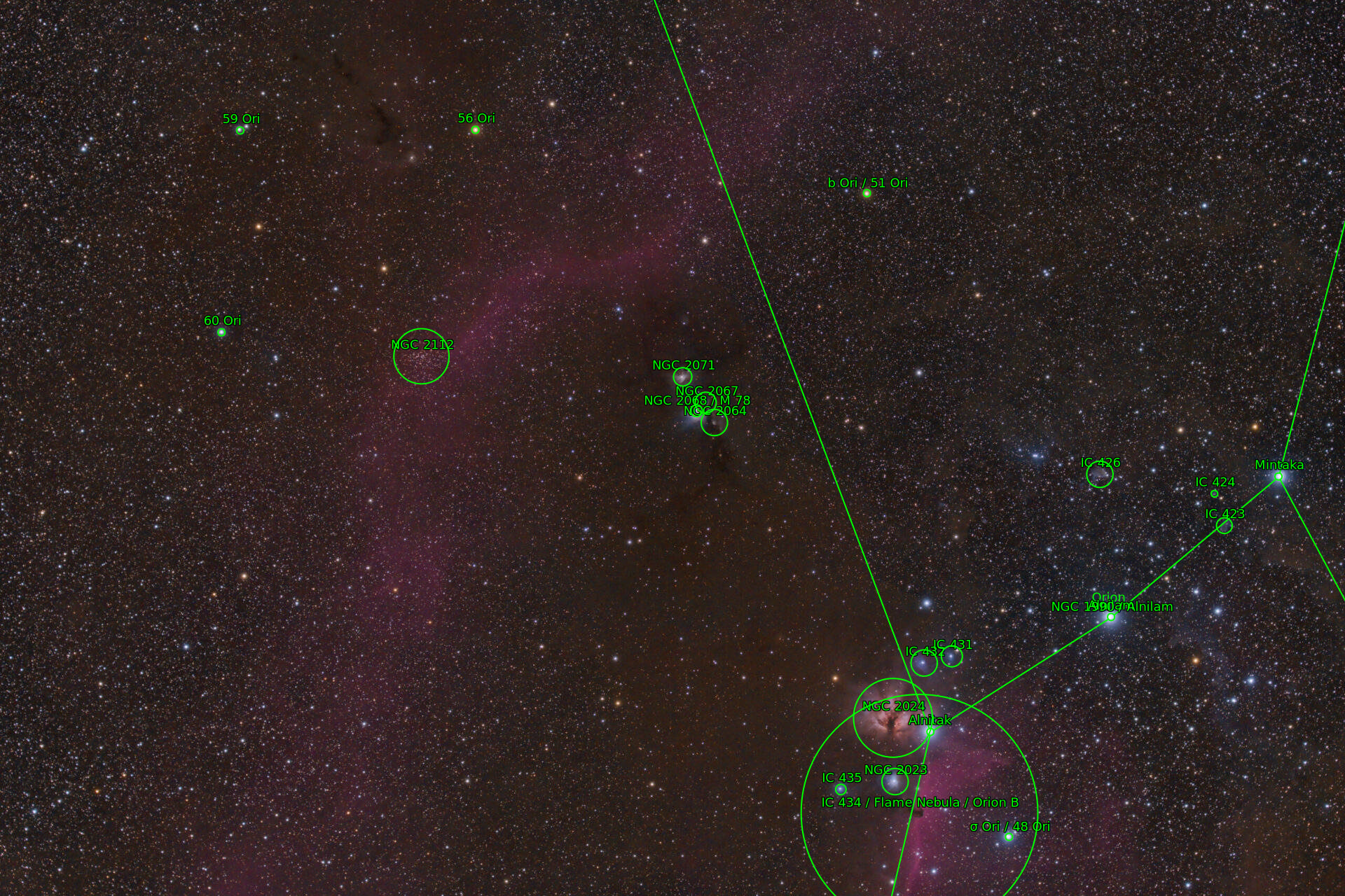 Sternkarten-Overlay (Astrometry.net)