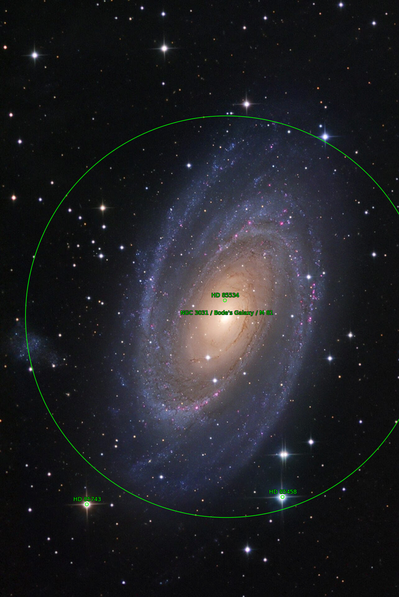 Sternkarten-Overlay (Astrometry.net)