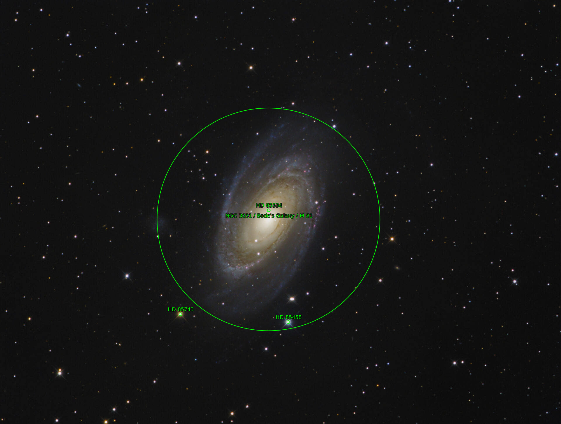 Sternkarten-Overlay (Astrometry.net)