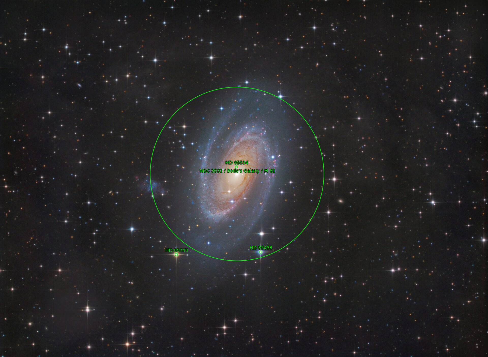 Sternkarten-Overlay (Astrometry.net)