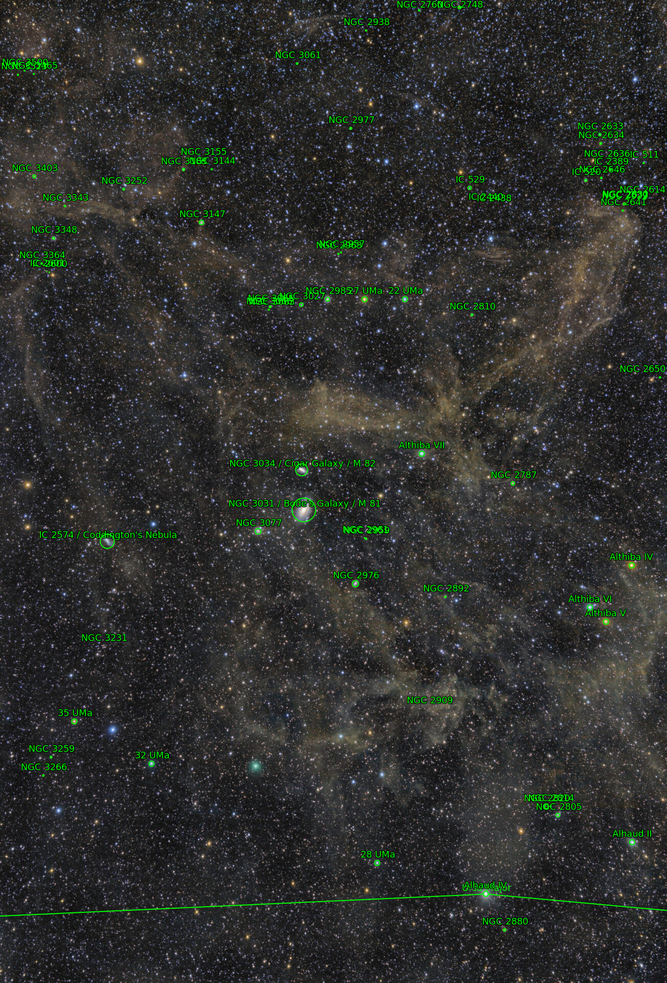 Sternkarten-Overlay (Astrometry.net)