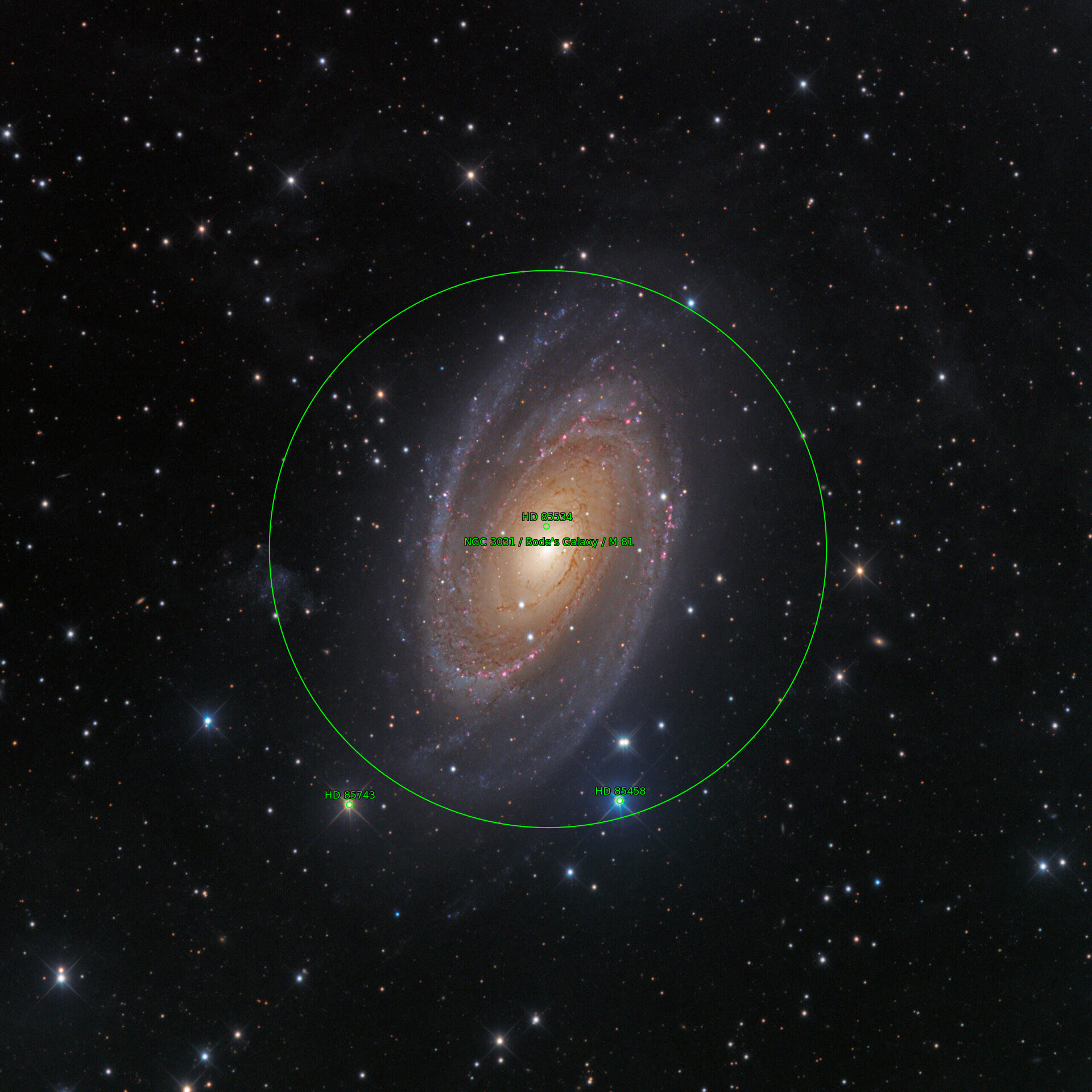 Sternkarten-Overlay (Astrometry.net)