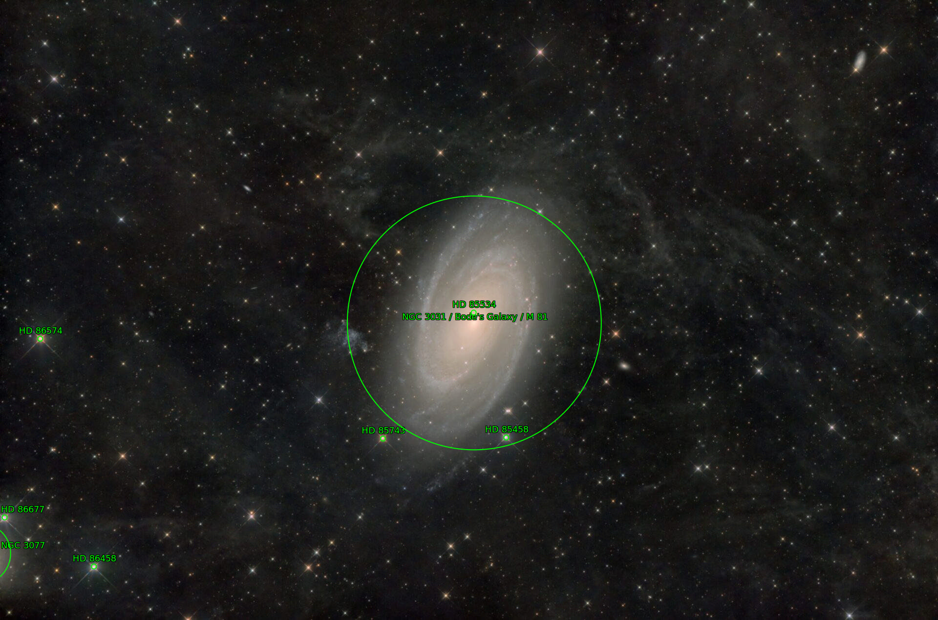 Sternkarten-Overlay (Astrometry.net)