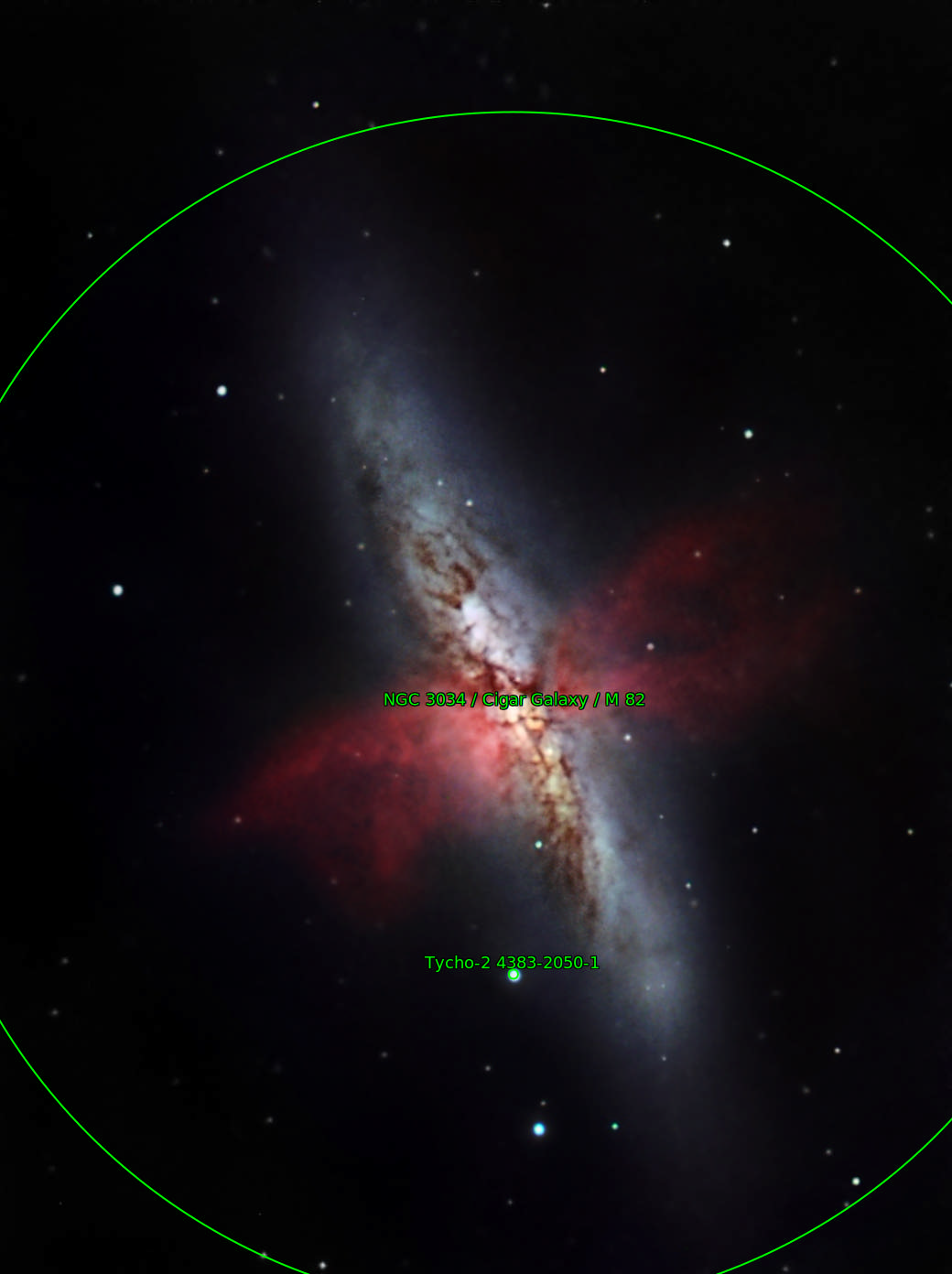 Sternkarten-Overlay (Astrometry.net)
