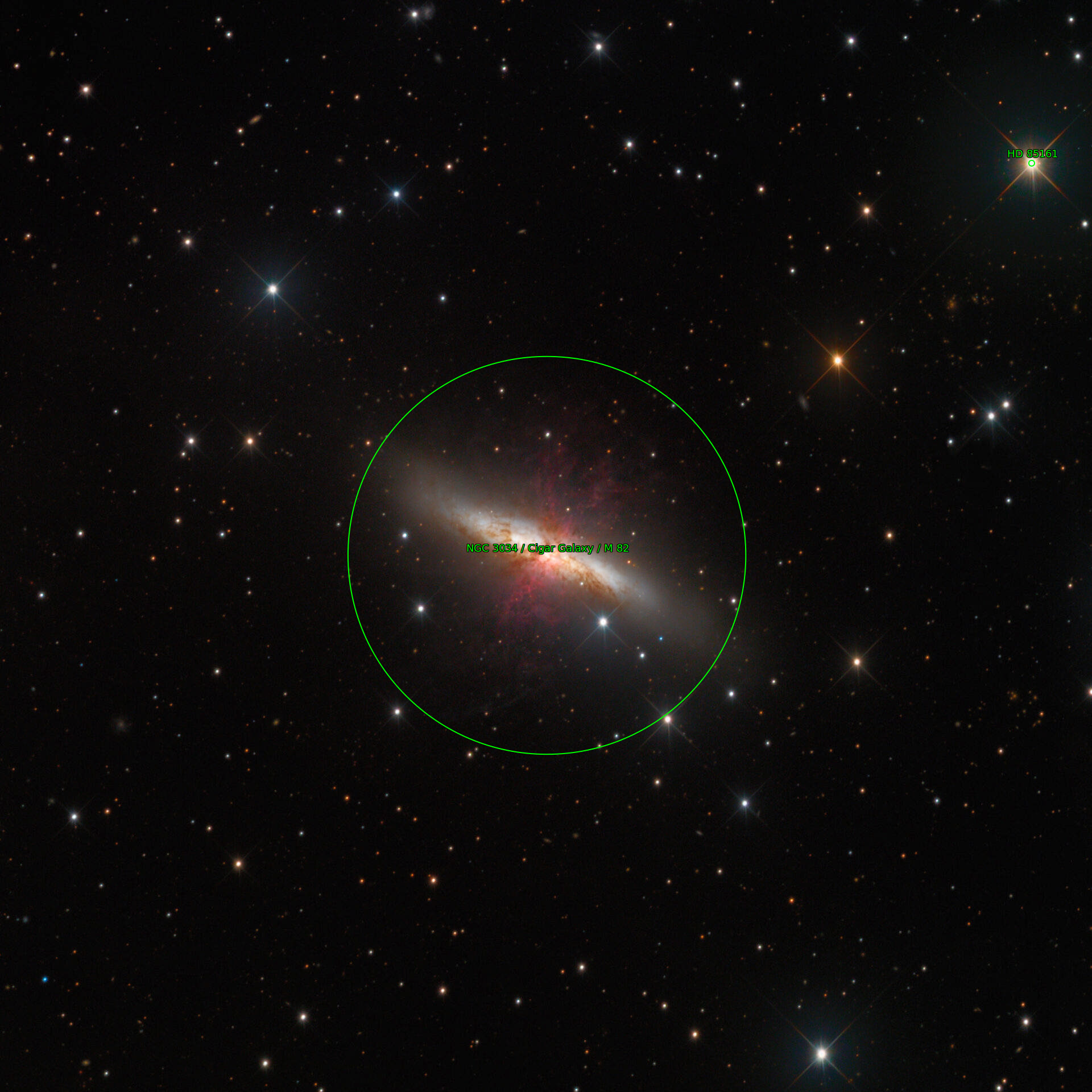 Sternkarten-Overlay (Astrometry.net)