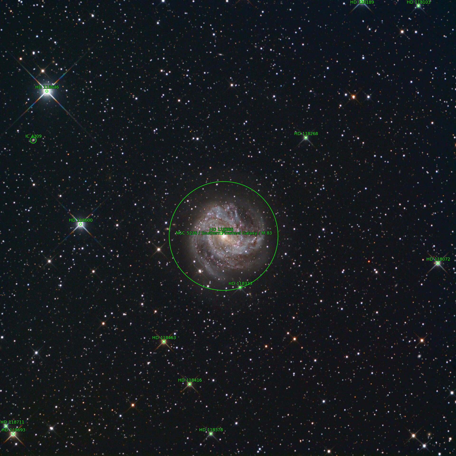 Sternkarten-Overlay (Astrometry.net)