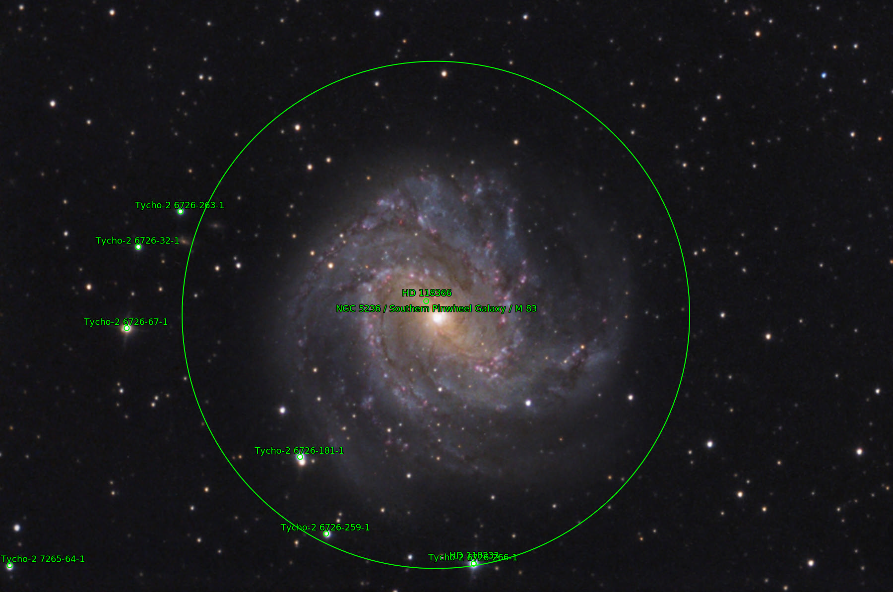 Sternkarten-Overlay (Astrometry.net)