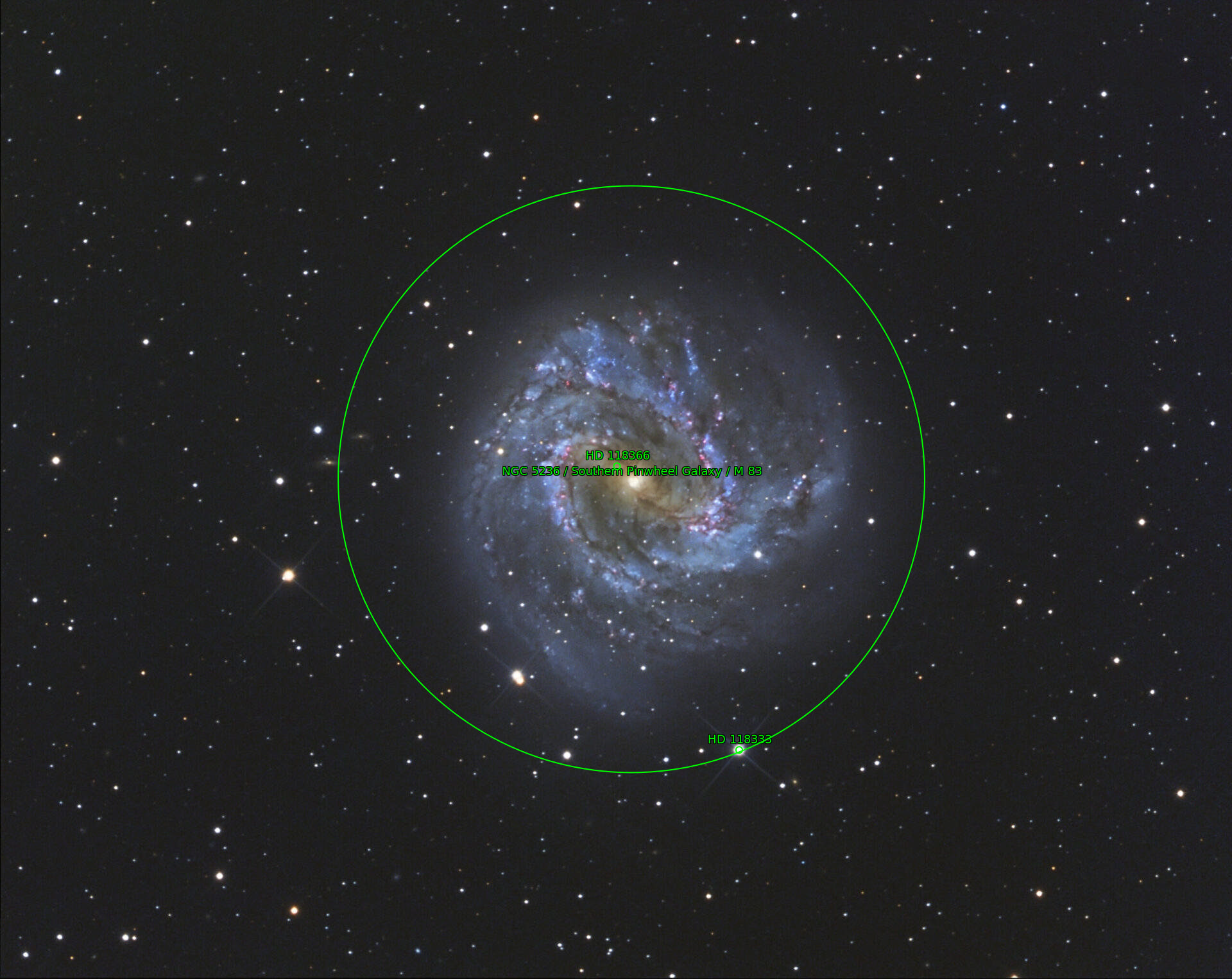 Sternkarten-Overlay (Astrometry.net)