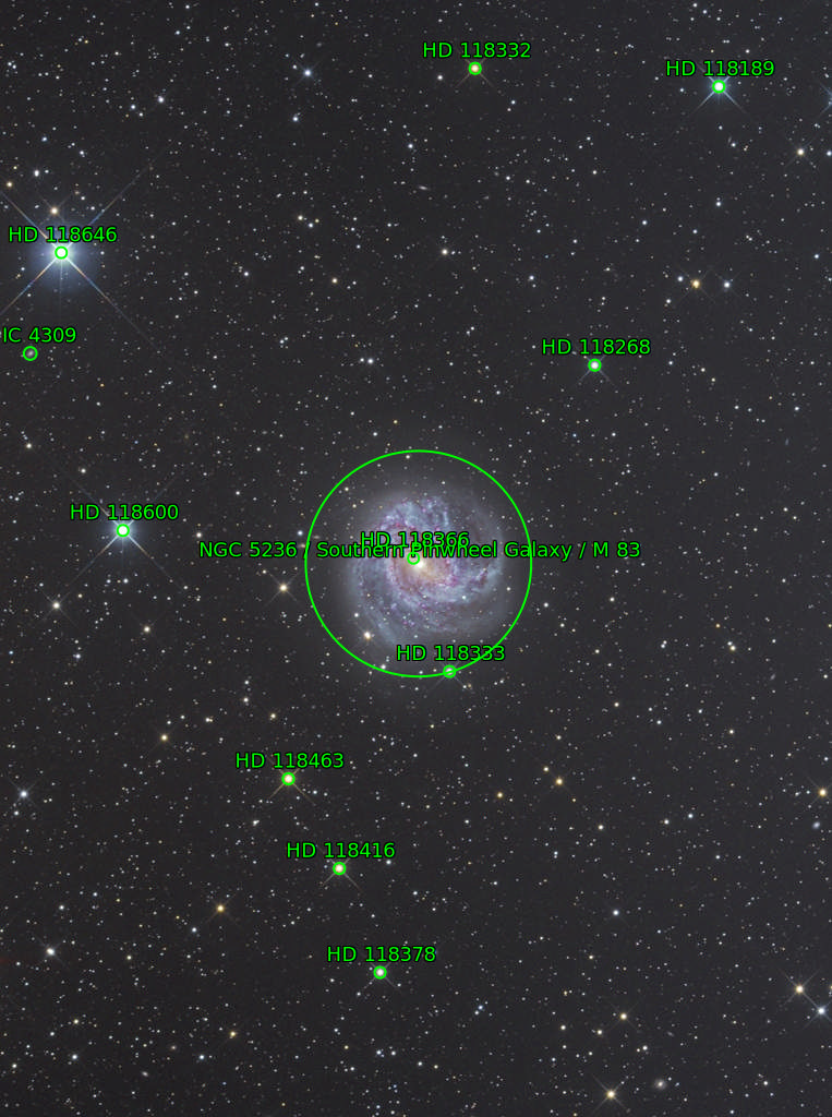 Sternkarten-Overlay (Astrometry.net)