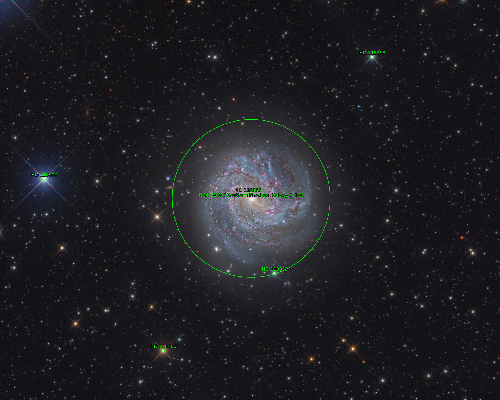 Sternkarten-Overlay (Astrometry.net)