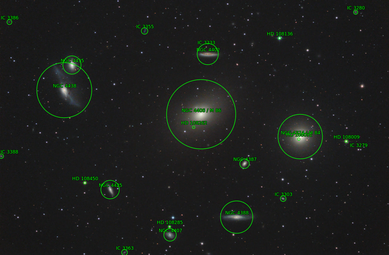 Sternkarten-Overlay (Astrometry.net)