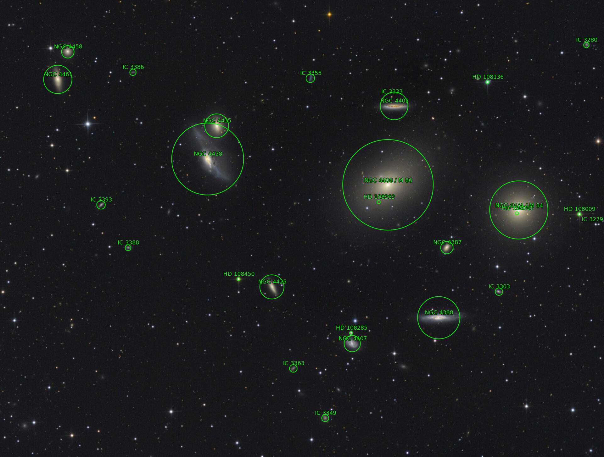 Sternkarten-Overlay (Astrometry.net)