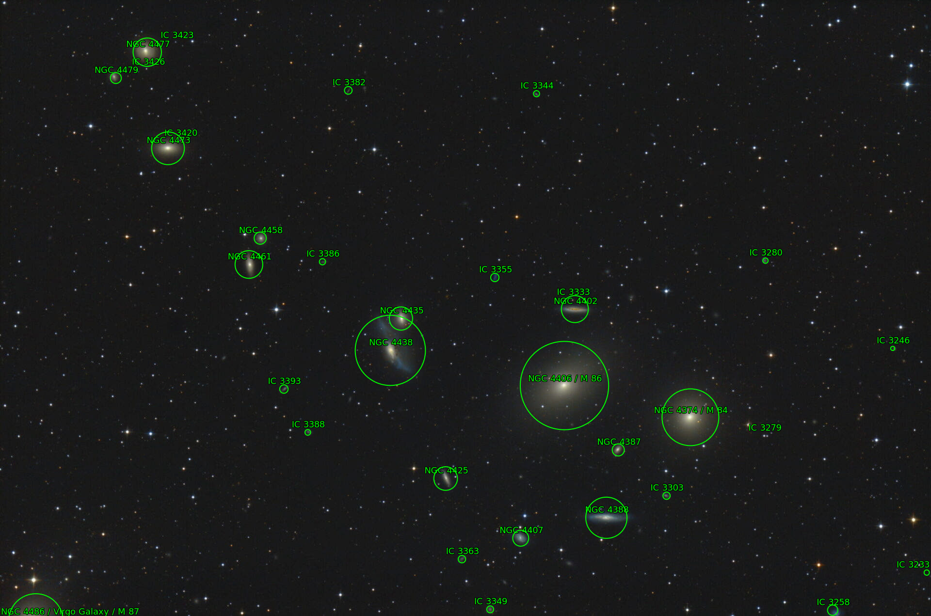 Sternkarten-Overlay (Astrometry.net)