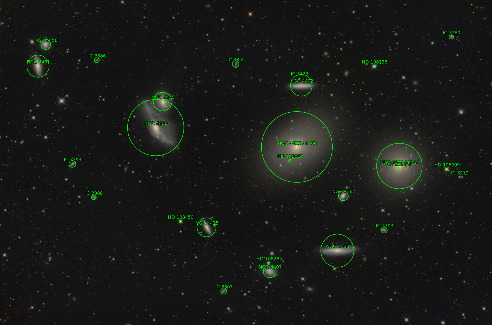 Sternkarten-Overlay (Astrometry.net)