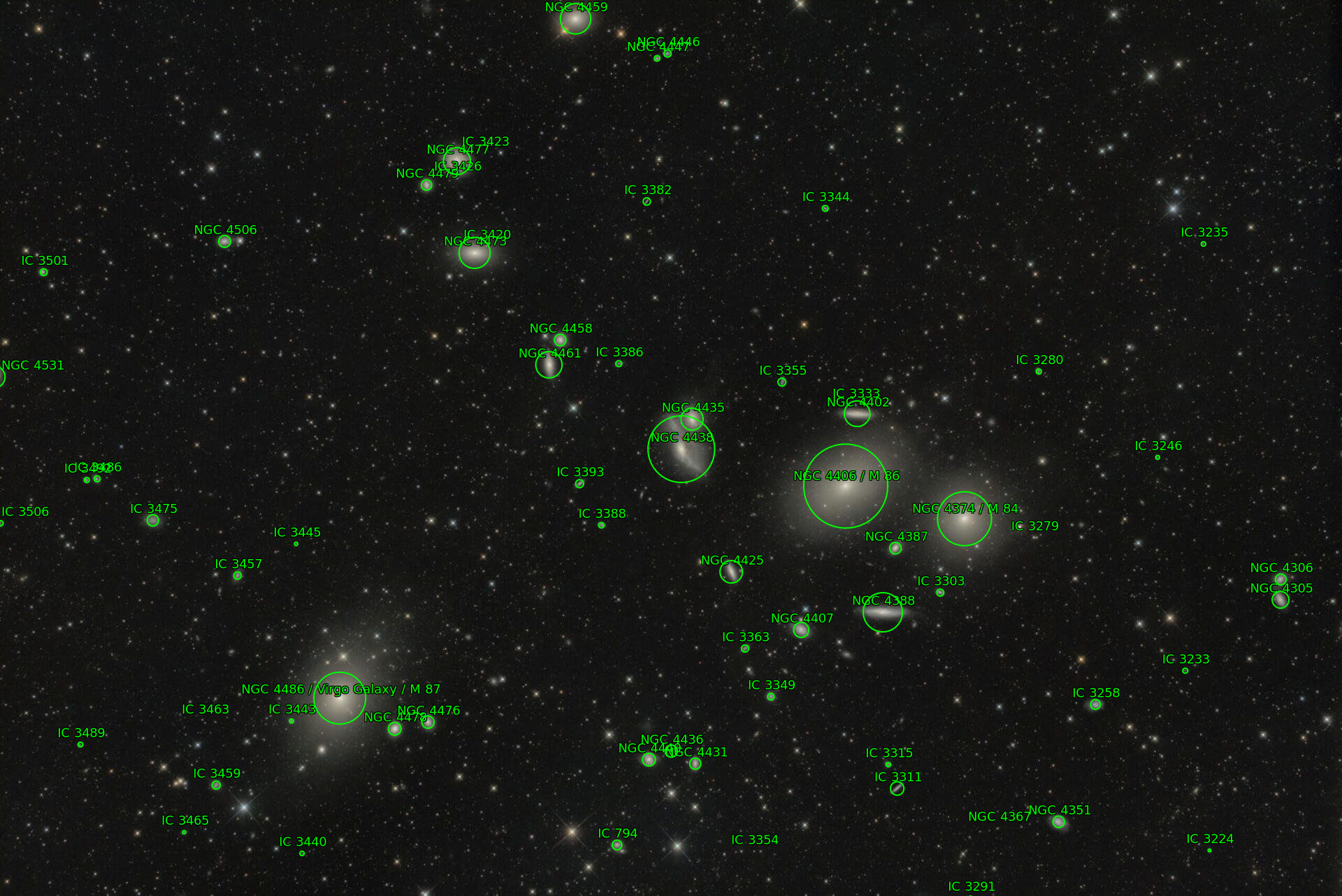 Sternkarten-Overlay (Astrometry.net)