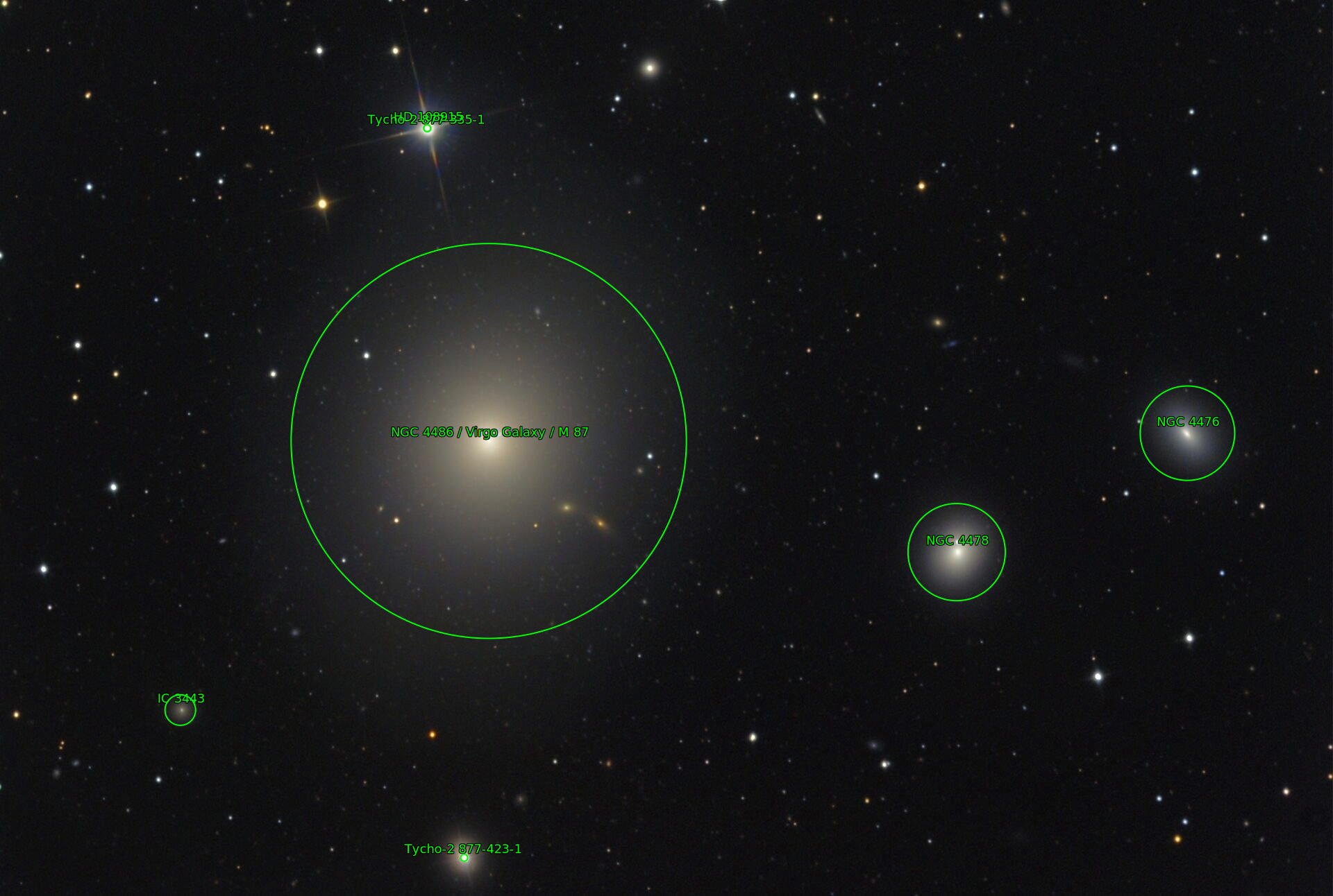 Sternkarten-Overlay (Astrometry.net)