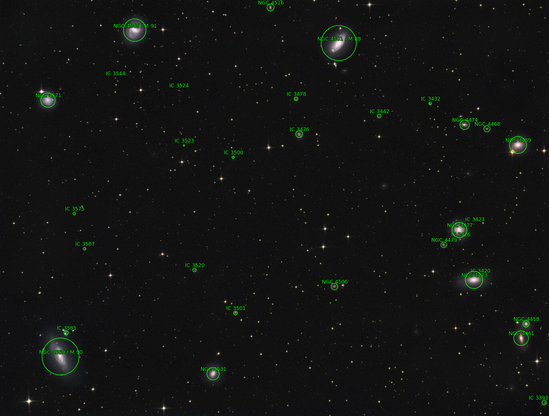 Sternkarten-Overlay (Astrometry.net)