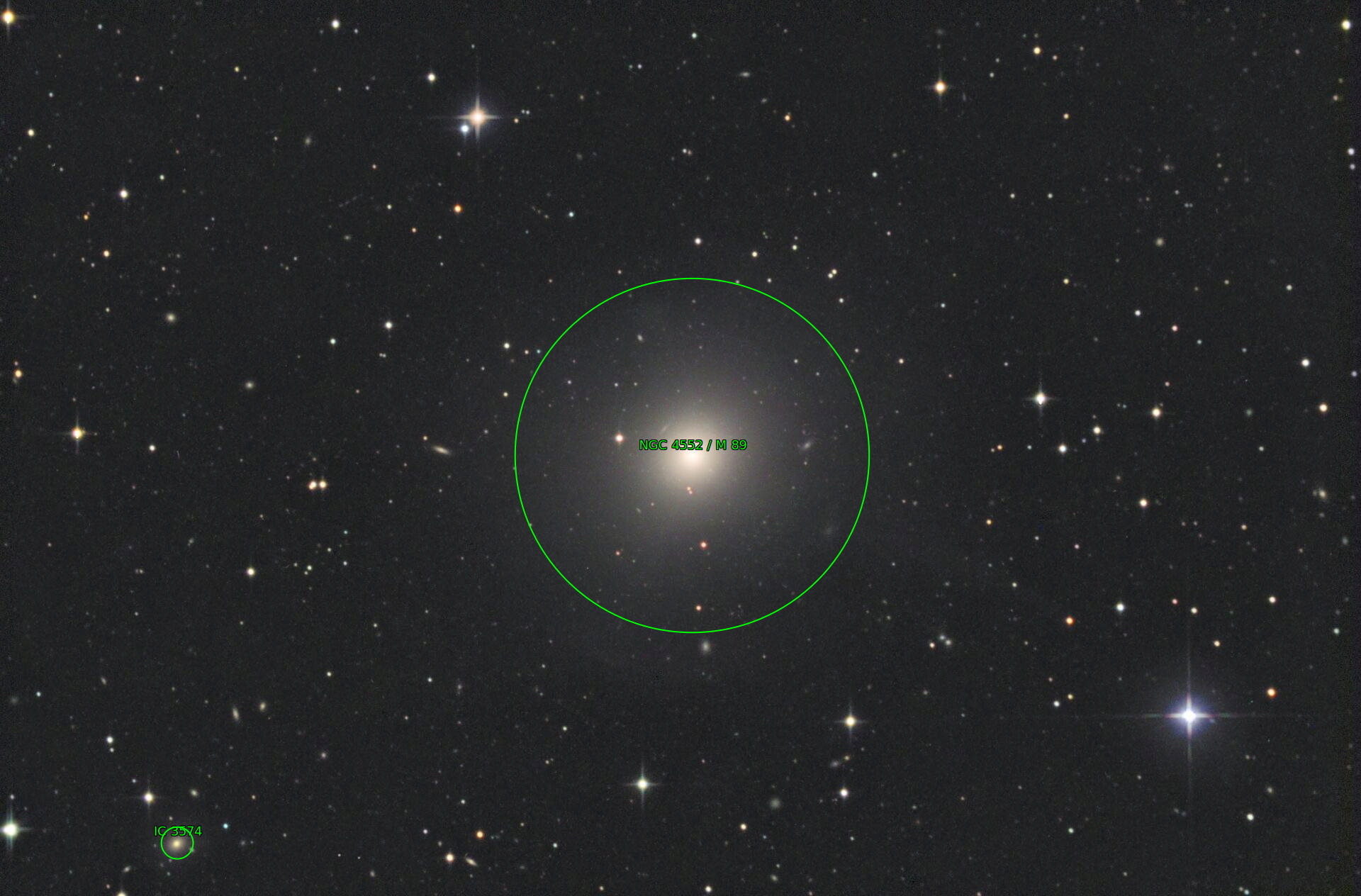 Sternkarten-Overlay (Astrometry.net)