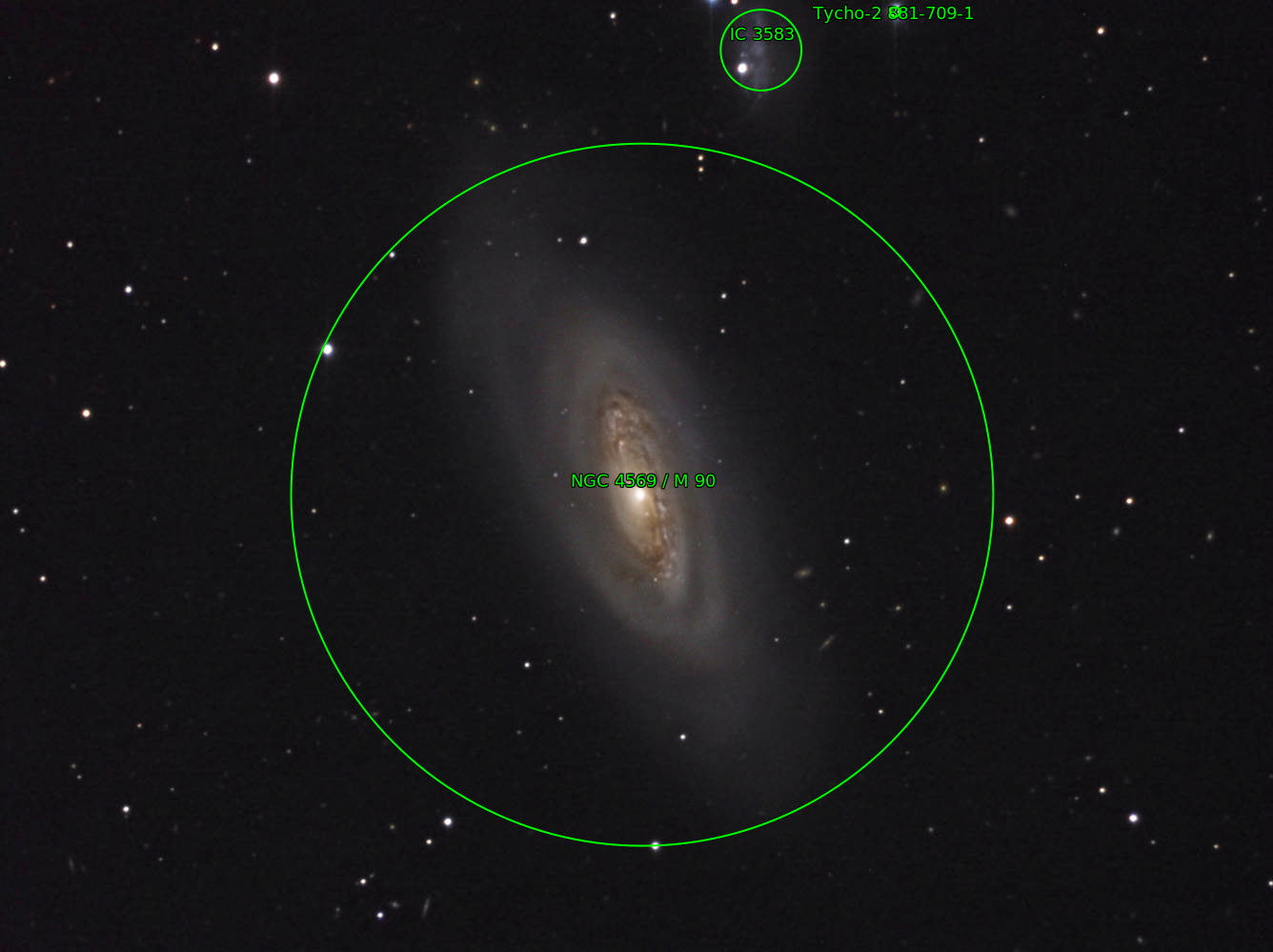 Sternkarten-Overlay (Astrometry.net)