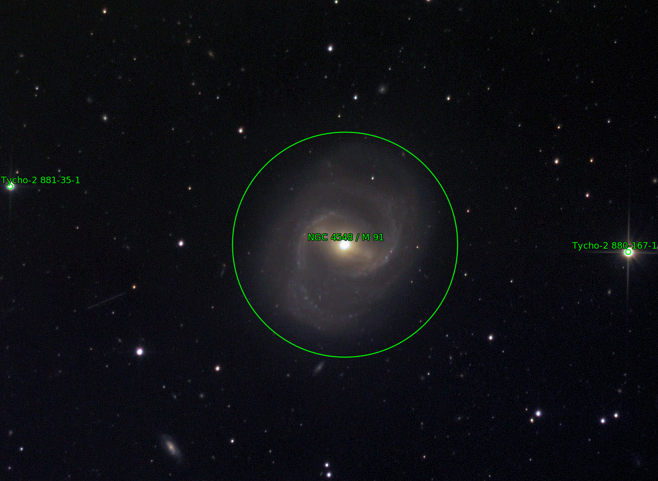 Sternkarten-Overlay (Astrometry.net)