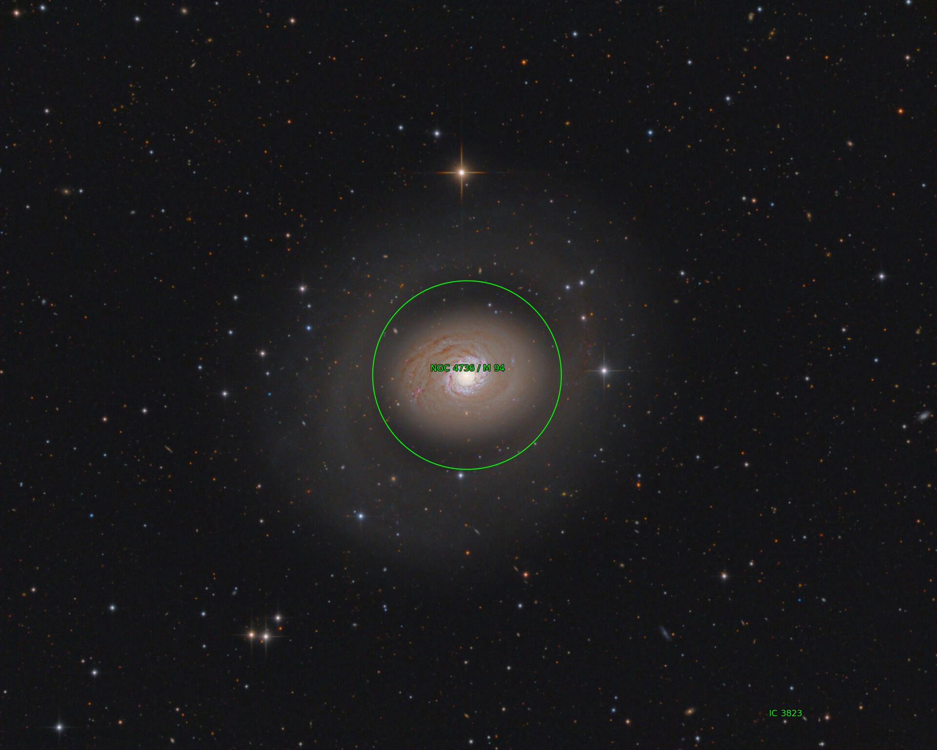 Sternkarten-Overlay (Astrometry.net)