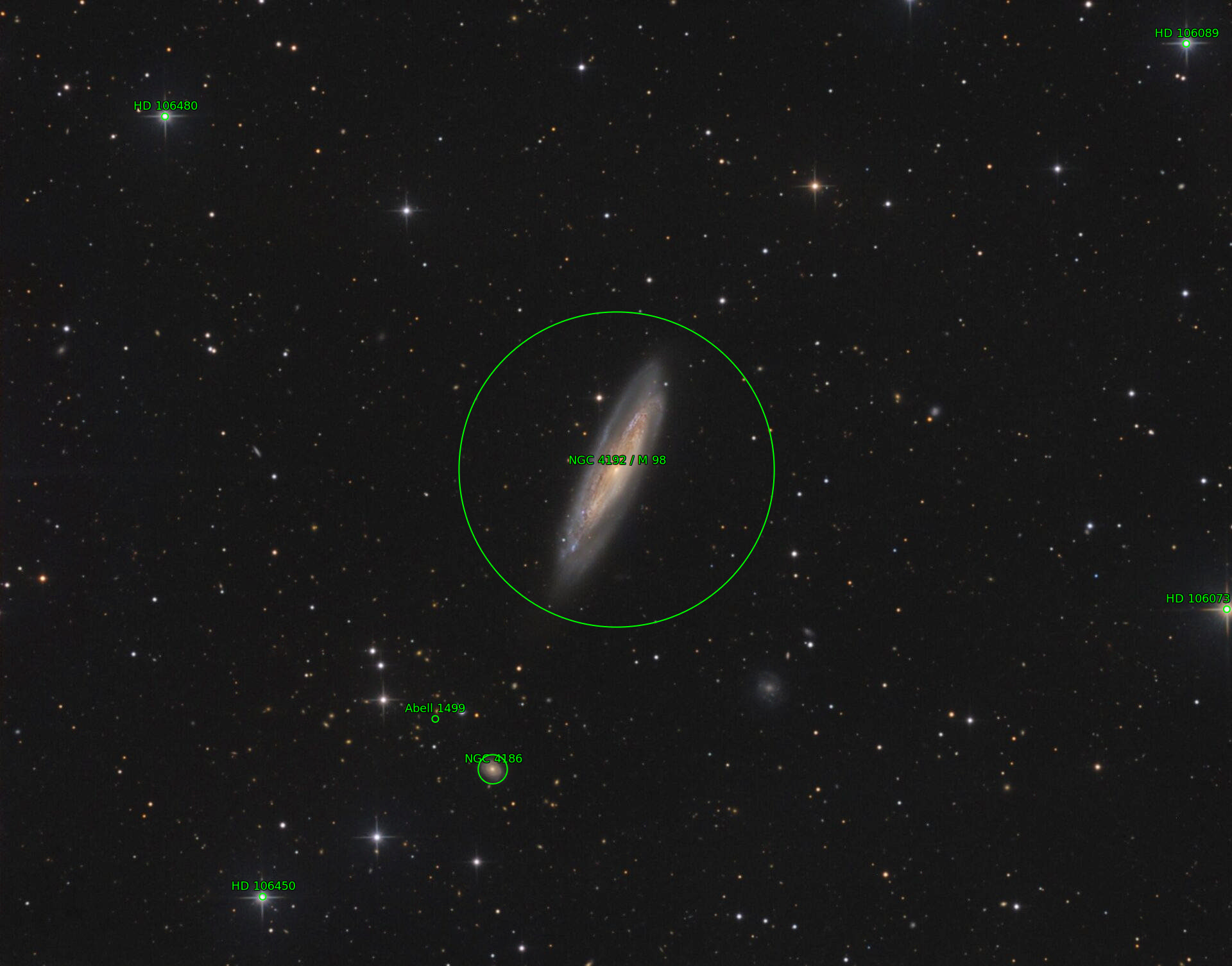 Sternkarten-Overlay (Astrometry.net)